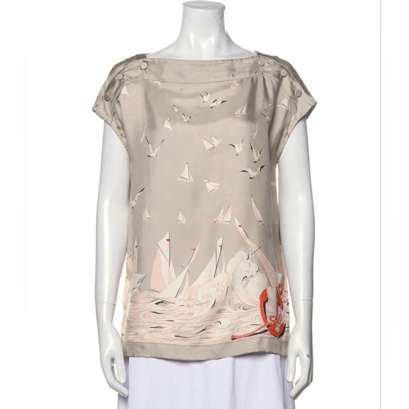 Stella McCartney printed silk blouse - Picture 1 of 3